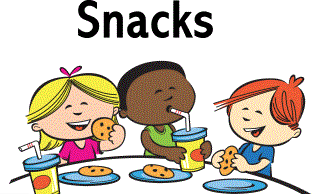 graphic of students eating snacks